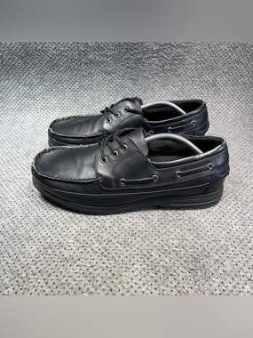 Safe T Step Black Leather Wide Shoes Size 13 Men’s